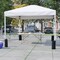Flash Furniture White Pop Up Canopy Tent and Bi-Fold Table Set JJ-GZ10PKG183Z-WH-GG - alternate 1